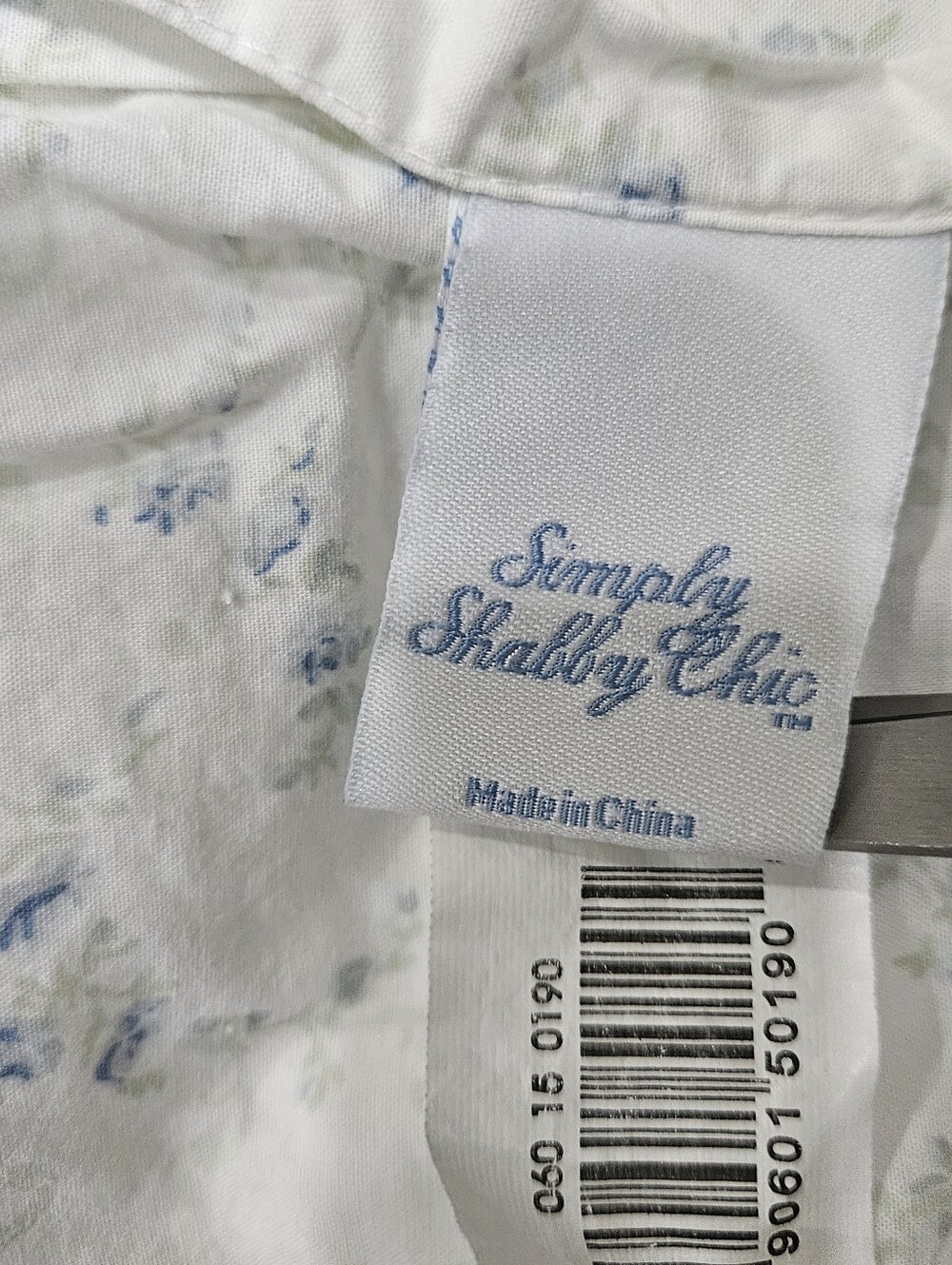 Simply Shabby Chic British Rose Blue Floral Patchwork Quilted STD Pillow Shams 2 - Picture 14 of 15